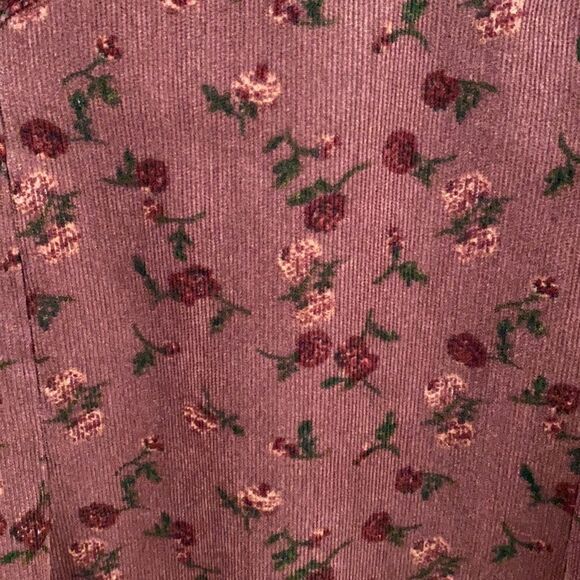 GM Studio x Revolve Floral Corduroy Slip Midi Dress Size Medium - Picture 6 of 10